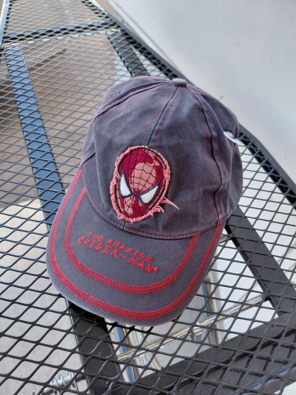2008 Spider-Man Hat Marvel Youth Adjustable Cap Y2K 2000s Vintage 100% Cotton - Picture 2 of 5